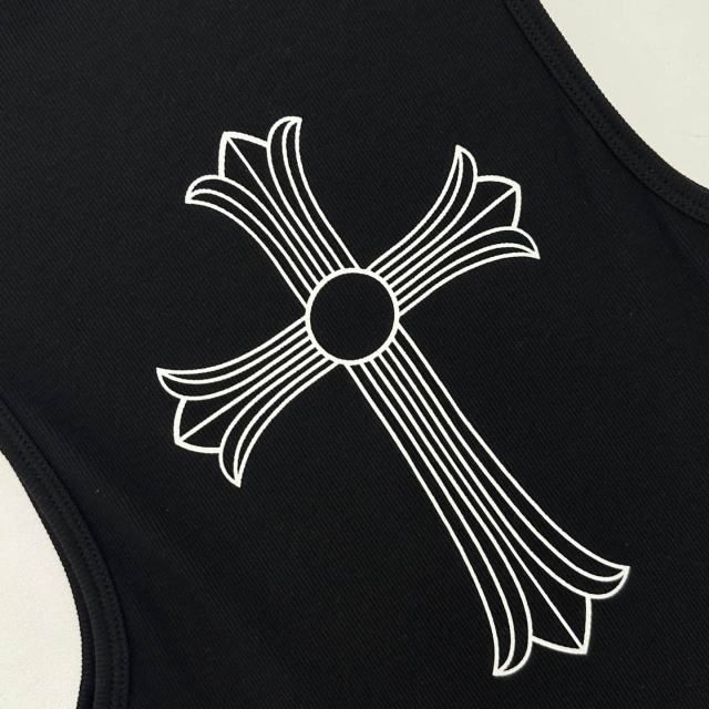 1:1 quality version Sanskrit Back Classic Cross Print Long Bodycon Tank Dress 2 colors 29093453