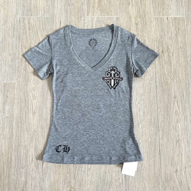 1:1 quality version Camo Crack Sword Vine V Neck Print Tee 2 colors for girls 29306362