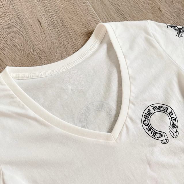 1:1 quality version Three Elements Print V-Neck Tee for girls 2 colors 29033515