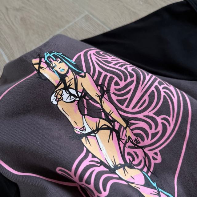 1:1 quality version Deadly Doll Raglan Sleeve Girl Group Style Print Tee 5 colors 29306360