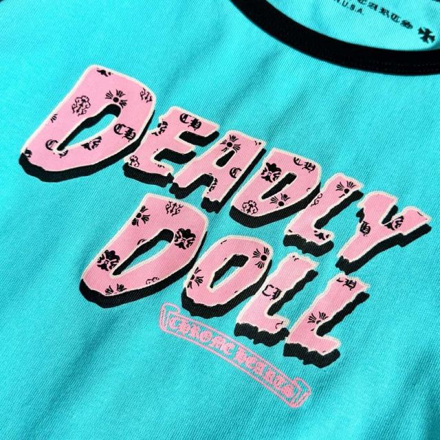 1:1 quality version Deadly Doll Raglan Sleeve Girl Group Style Print Tee 5 colors 29306360