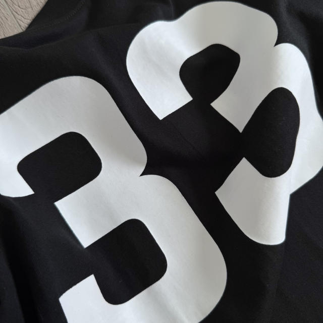 1:1 quality version Number Horseshoe Print Color Block Thin Breathable 3/4 Sleeve Long Sleeve T-Shirt  3 colors for girls 29380260