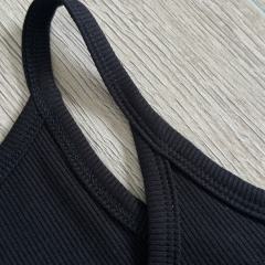 1:1 quality version Cross Flower Embroidery Knit Cami Top 3 colors 29306376