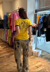 1:1 quality version Color Block Banner Horseshoe Ladies Print Tee 5 colors 29334586