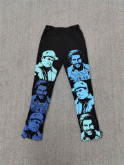 1:1 Top Quality Black Blue Cough Syrup Portrait Sweatpants