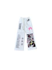 1:1 quality version Comic Figure Spider Web Cross Print Drawstring Wide Leg Sweat Pants for girls 29456663