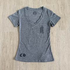 1:1 quality version Sanskrit Sword Print On Back V Neck Tee for girls 29306367