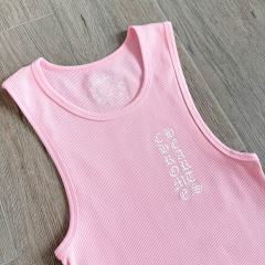 1:1 quality version Side T-Shape Sanskrit Printed Knitted Tank Dress 6 colors for girls 29033524