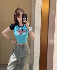 1:1 quality version Deadly Doll Raglan Sleeve Girl Group Style Print Tee 5 colors 29306360