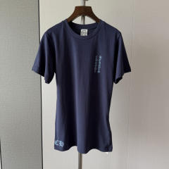 1:1 quality version Vintage Navy Blue Tokyo Vine Dagger Print Crew Neck Slim tee for girls 29392329