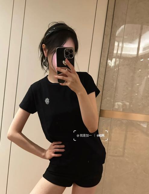 1:1 quality version GRP Y Embroidery Slim Fit Tee for girls 2 colors 29033513