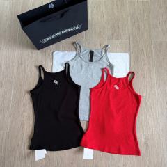 1:1 quality version Cross Flower Embroidery Knit Cami Top 3 colors 29306376