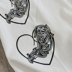 1:1 quality version Heart Vine Pattern White Limited Edition Print Vest Classic Vintage Sleeveless Top For Girls 29380178