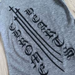 1:1 quality version Sanskrit Sword Print On Back V Neck Tee for girls 29306367