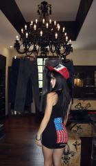1:1 quality version USA Flag Print On Back Knit Tank Dress 2 colors 29306370