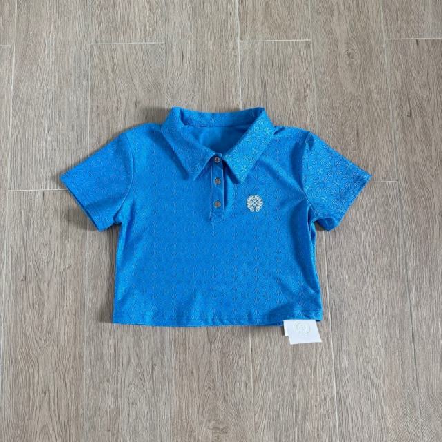1:1 quality versionCross Jacquard All Over Print Polo T-Shirt & Pleated Skirt Set For Girls 29380185