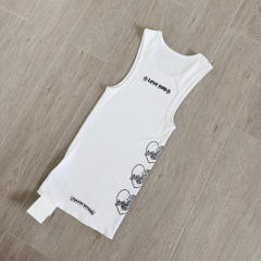 1:1 quality version Heart Vine Pattern White Limited Edition Print Vest Classic Vintage Sleeveless Top For Girls 29380178