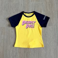 1:1 quality version Deadly Doll Raglan Sleeve Girl Group Style Print Tee 5 colors 29306360