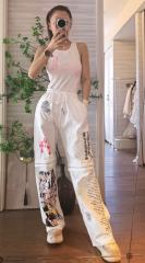 1:1 quality version Side T-Shape Sanskrit Printed Knitted Tank Dress 6 colors for girls 29033524