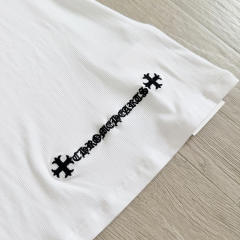1:1 quality version Y2K Street Cross Gothic Letter Embroidery Ribbed Slim Fit Polo Dress 2 colors 29380249