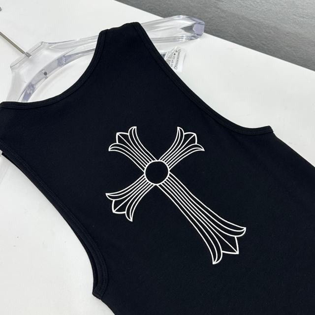 1:1 quality version Sanskrit Back Classic Cross Print Long Bodycon Tank Dress 2 colors 29093453