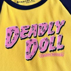 1:1 quality version Deadly Doll Raglan Sleeve Girl Group Style Print Tee 5 colors 29306360