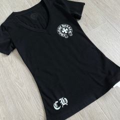 1:1 quality version Sanskrit Cross Horseshoe Neck Print Tee 2 colors for girls 29306368