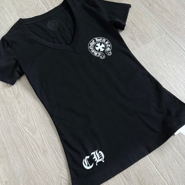 1:1 quality version Sanskrit Cross Horseshoe Neck Print Tee 2 colors for girls 29306368