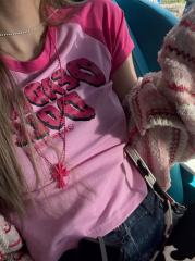 1:1 quality version Deadly Doll Raglan Sleeve Girl Group Style Print Tee 5 colors 29306360