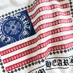 1:1 quality version Horseshoe USA Flag Neck Print Tee 2 colors for girls 29306369