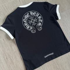 1:1 quality version Color Block Banner Horseshoe Ladies Print Tee 5 colors 29334586