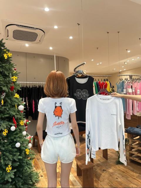 1:1 quality version Matty Boy Collab Sinister Monster Print Waffle Knit Cropped Tee for girls 29426228