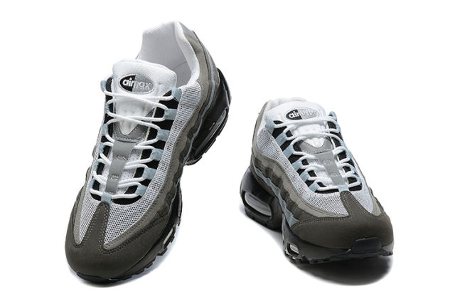 [plus-size shoes]@ir Max 95 Grey Black Multi-Tone Gradient Air Cushion Casual Sneakers 29066638