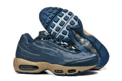 [plus-size shoes]@ir Max 95 Navy Blue Tan  Air Cushion Running Shoes 29043538