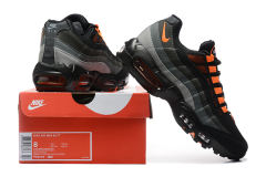 [plus-size shoes]@ir Max 95 Black Grey Orange Mesh  Air Cushion Running Shoes 29045251