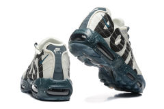 [plus-size shoes]@ir Max 95 White Teal  Just Do It  Print  Air Cushion Running Shoes 29045031