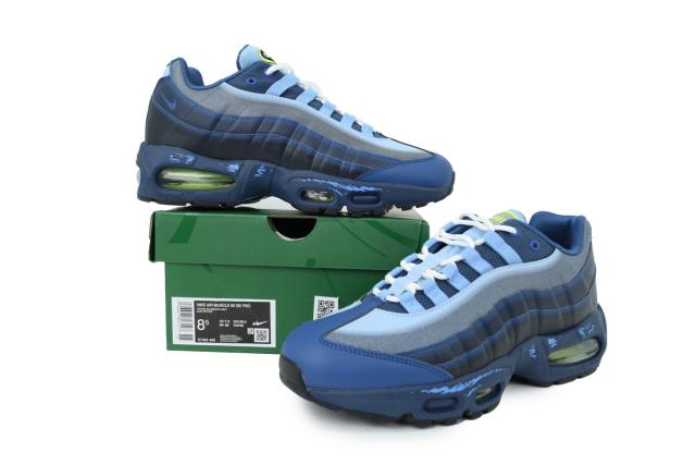 [plus-size shoes] @ir Max 95 Psychic Blue Joey Retro Running Shoes 28971619