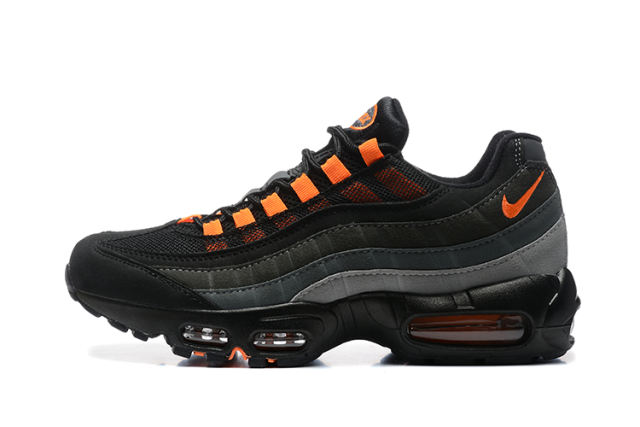 [plus-size shoes]@ir Max 95 Black Grey Orange Mesh  Air Cushion Running Shoes 29045251
