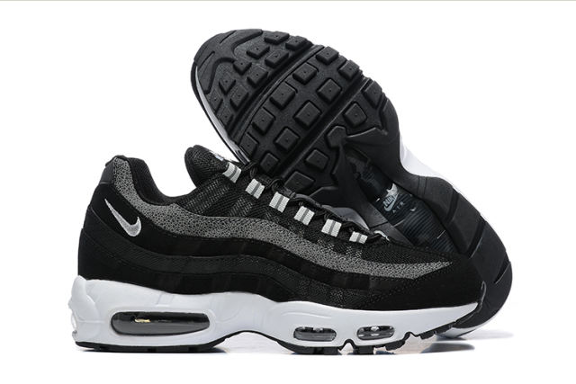 [plus-size shoes]@ir Max 95 Black White Gradient Safari Print Running Shoes 29066651