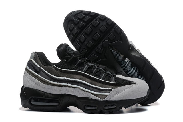 [plus-size shoes]@ir Max 95 Black Grey Gradient  Air Cushion Running Shoes 29045571