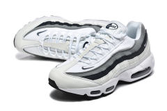 [plus-size shoes]@ir Max 95 White Grey Black Gradient Air Cushion Running Shoes 29044769