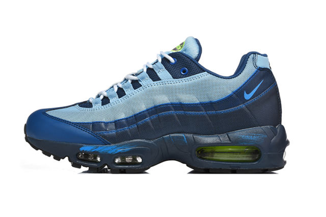 [plus-size shoes]@ir Max 95 Blue Gradient Mesh  Air Cushion Running Shoes 29043566