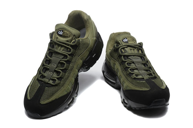 [plus-size shoes]@ir Max 95 x Undefeated Olive Black  Air Cushion Running Shoes 29043573