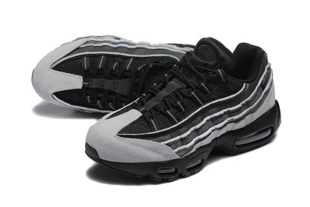 [plus-size shoes]@ir Max 95 Black Grey Gradient  Air Cushion Running Shoes 29045571