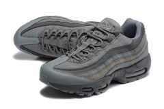 [plus-size shoes]@ir Max 95 Dark Grey Mesh  Air Cushion Running Shoes 29045255