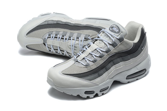 [plus-size shoes]@ir Max 95 Grey Gradient  Air Cushion Running Shoes 29045249