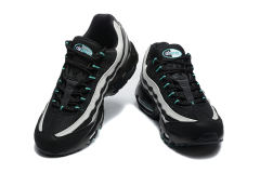 [plus-size shoes]@ir Max 95 Black White Teal Mesh  Air Cushion Running Shoes 29045309