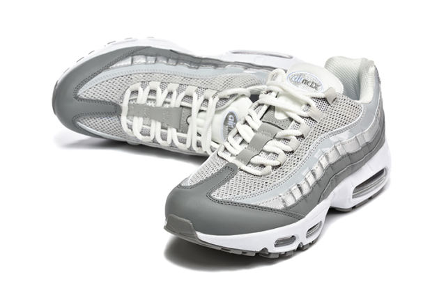 [plus-size shoes]@ir Max 95  Silver Grey Retro Sneakers Running Shoes 29038279