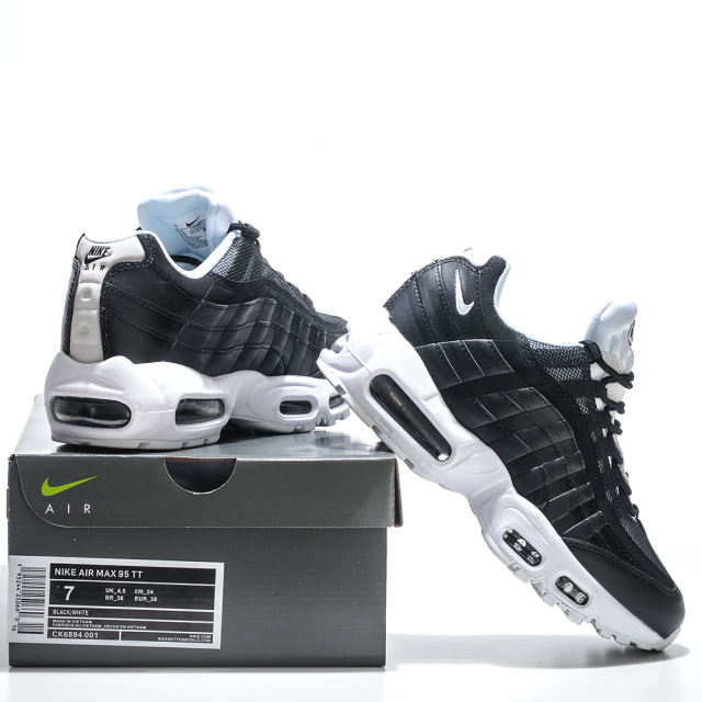 [plus-size shoes]@ir Max 95 Black White Breathable Air Cushion Running Shoes 29045544