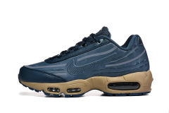 [plus-size shoes]@ir Max 95 Navy Blue Tan  Air Cushion Running Shoes 29043538